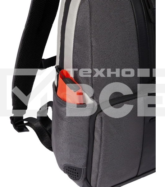 Рюкзак Piquadro Brief2 Special CA3214BR2S/GRN, нейлон/натур.кожа, серый/черный