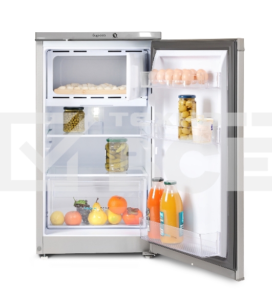 Холодильник Бирюса M408 металлик однокамерный 88/27л морозилка сверху