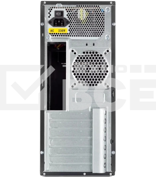 Компьютерный корпус c блоком питания 500 Ватт/ Case Foxline FL-302-FZ500R ATX case, black, w/PSU 500W 12cm, w/2xUSB 2.0, w/pwr cord, w/o FAN