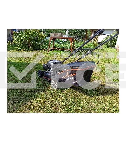Газонокосилка CARVER LMG-2646HM бенз., 2.6 кВт, шир.46см колеса 7''/8'' травосб.65л мульчиров.