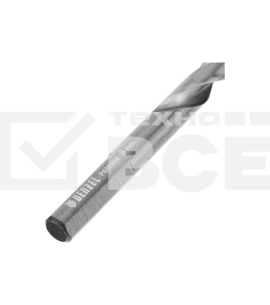 Набор сверл по металлу Denzel 2-8мм, Р6М5К8-TiN, Golden Tip, 6 шт 723004