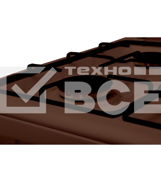 Плита газовая Renova SG6G-BR коричневый, конфорок 4 шт, духовка 70 л, 60 см x 85 см x 60 см