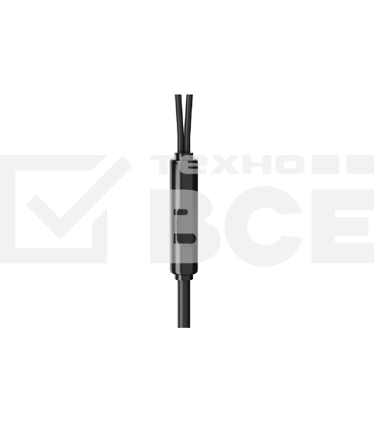 Наушники-гарнитура OLMIO Fly 3.5мм, черные, с микрофоном и кнопкой ответа