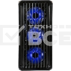 Компьютерный корпус Minitower mATX Eurocase 00-01003411 M205 4ARGb черный без БП закаленное стекло USB 3.0, фото 1
