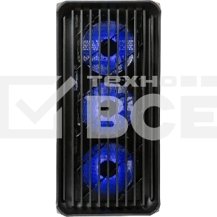 Компьютерный корпус Minitower mATX Eurocase 00-01003411 M205 4ARGb черный без БП закаленное стекло USB 3.0