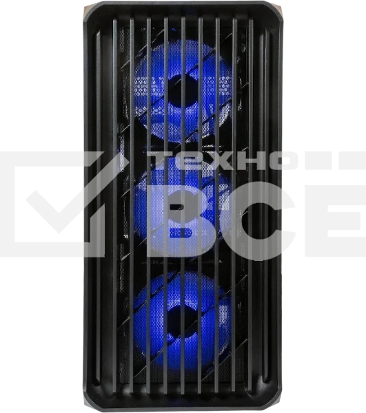 Компьютерный корпус Minitower mATX Eurocase 00-01003411 M205 4ARGb черный без БП закаленное стекло USB 3.0