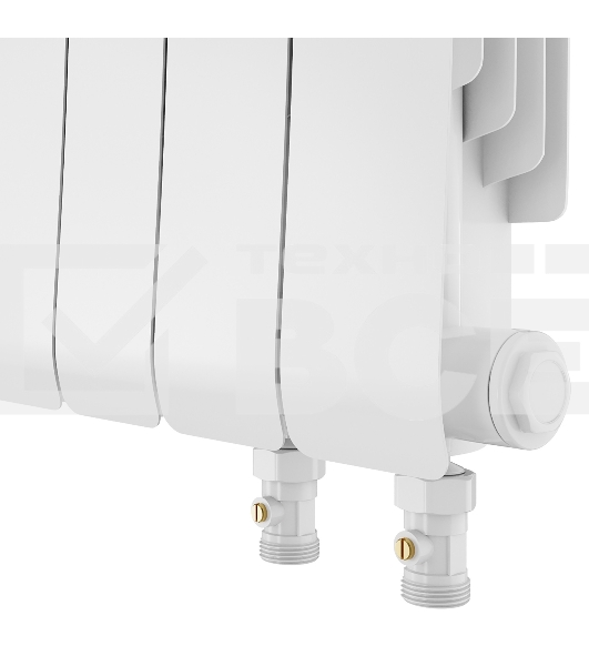 Радиатор биметаллический Royal Thermo Infinity 300 Bianco Traffico VR80 - 8 секц.