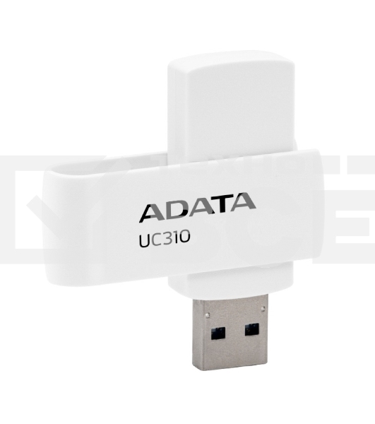 Флешка USB ADATA UC310 (UC310-128G-RWH), 128Gb, USB 3.2 Gen1, R/W 100/30, белый