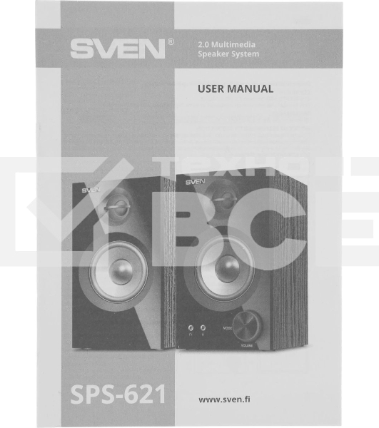 Акустическая система SVEN АС SPS-621, черный (28 Вт, Bluetooth)