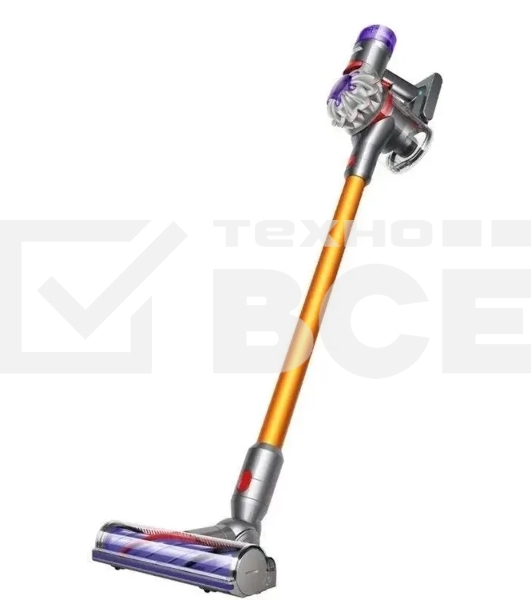 Пылесос вертикальный Dyson V8 Absolute оранжевый/серебристый, питание от аккумулятора, 115 Вт, уборка сухая, пылесборник 0.54 л