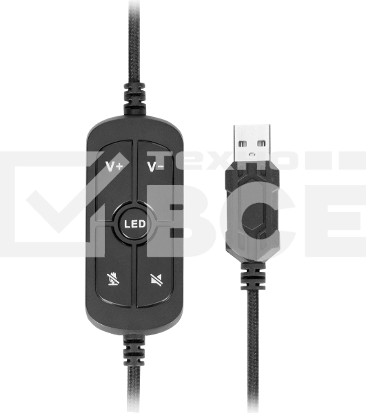 Гарнитура Marvo HG9076 Tactic X чёрный, проводная, USB, подсветка