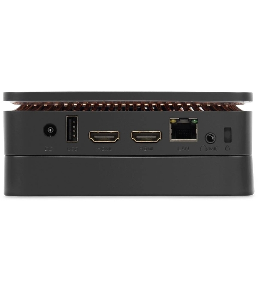 Неттоп IRU 110JLCN Cel N4500 (1.1) 8Gb SSD256Gb UHDG Windows 11 Pro GbitEth WiFi BT черный (2152163)