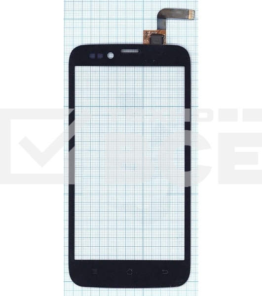 Сенсорное стекло (тачскрин) для Archos 50 Platinum MCF-050-0995-V2, черное