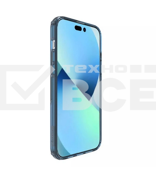 Чехол Nature TPU Pro Magnetic Case, синий, (AP IP15 Plus)