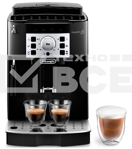 Кофемашина автоматическая DeLonghi ECAM 22.112.B черный, исп. кофе - молотый/зерновой, 1.8 л, 1450 Вт, 15 Бар
