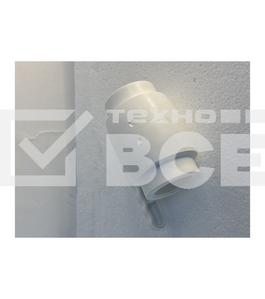 Кран шаровой 40 полнопроходной полипропиленовый PPR белый