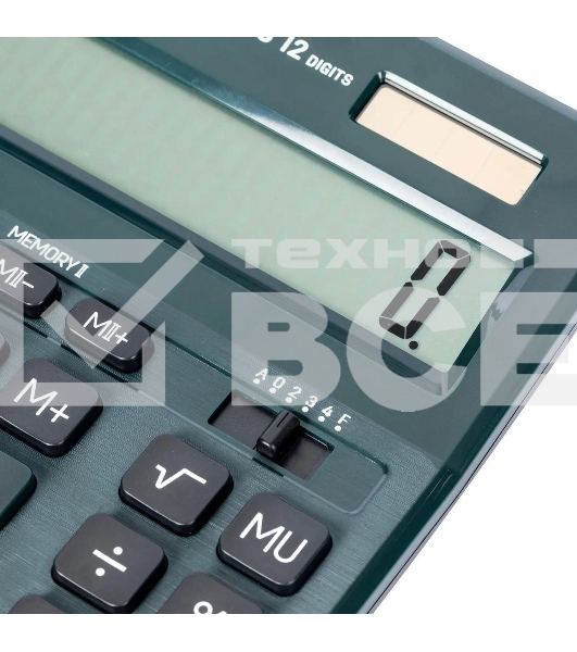 Калькулятор настольный Deli EM888F-green зеленый 12-разр.