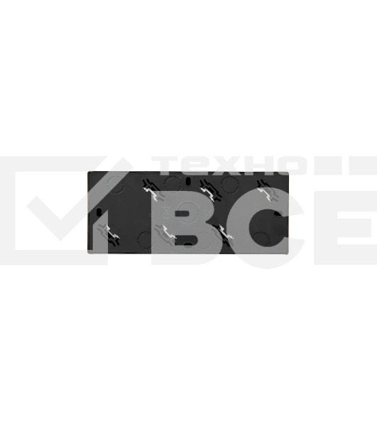 Розетка 3-мест. с заземл. LEZARD LETO 752-4200-127BUP закрытый корпус ПБТ черный бархат