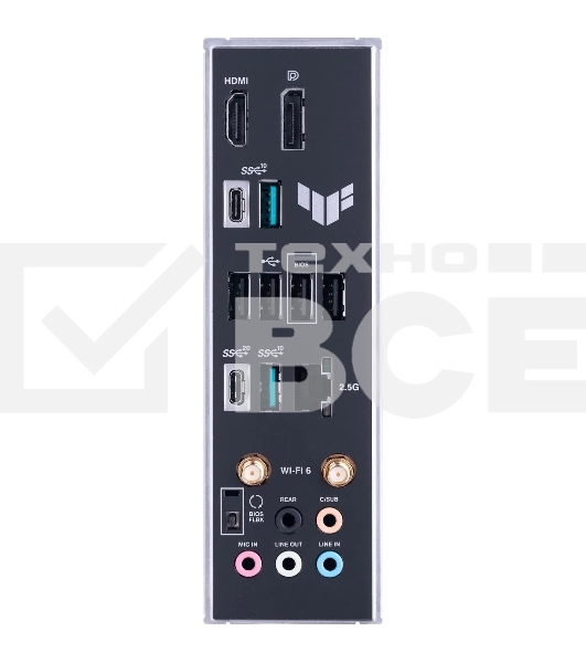 Материнская плата ASUS TUF GAMING B650-PLUS WIFI, AM5, AMD B650, 4xDDR5, 4xSATA, 3xM.2, 1xPCI-E 4.0 x16, 1xPCI-E 4.0 x4, 2xPCI-E x1, 1xHDMI, 1xDP, 1x 2.5Gb LAN, 2xUSB-A 3.2 Gen 2, 4xUSB-A 2.0, 1xUSB-C 3.2 Gen 2, 5x3.5 мм, 7.1, ATX
