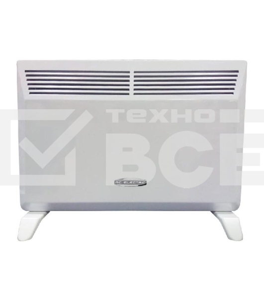 Конвектор AC Electric ACE/CMM-2000, белый, 2000 Вт, 20 м2, термостат
