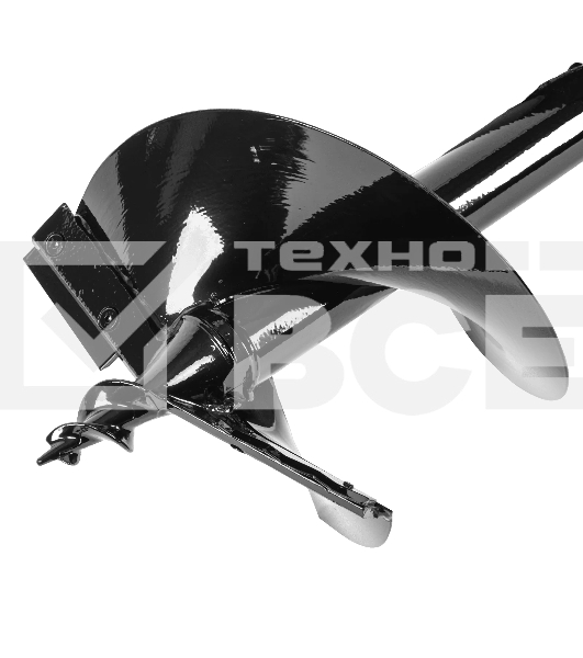 Шнек для грунта Denzel ER-250, диаметр 250 мм, длина 800 мм, соединение 20 мм, съемный нож