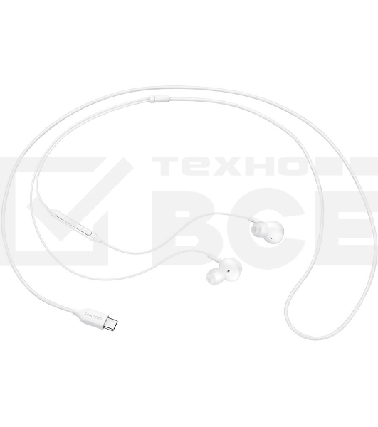 Проводные наушники Samsung EO-IC100 белый, внутриканальные, USB Type-C, встроенный микрофон