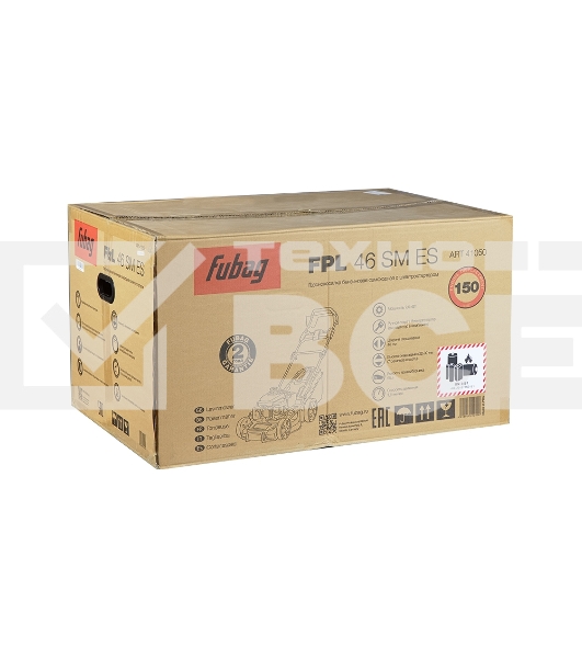 Газонокосилка бензиновая FUBAG FPL 46 SM ES (мощность 2,5, двигатель 4 тактный самоходна, ширина скаш 53 см, высота скаш мм 32/36/43/50/57/64/71/80, Мульчирование да, травосборника, л 65) 41050