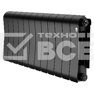 Радиатор биметаллический Royal Thermo Infinity 300 Noir Sable - 12 секц.