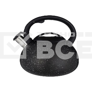 Чайник для плиты AGNESS 907-080 Black Marble нерж. 3 л