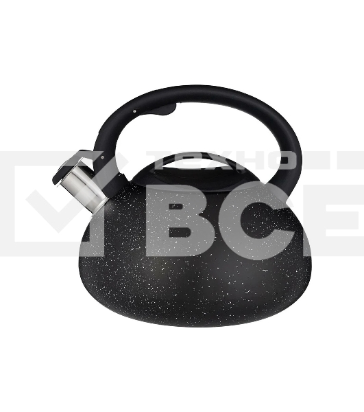 Чайник для плиты AGNESS 907-080 Black Marble нерж. 3 л