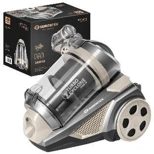 Пылесос Eurostek EVC-3010 бежевый, 420/2400 Вт, уборка сухая, пылесборник контейнер 3 л