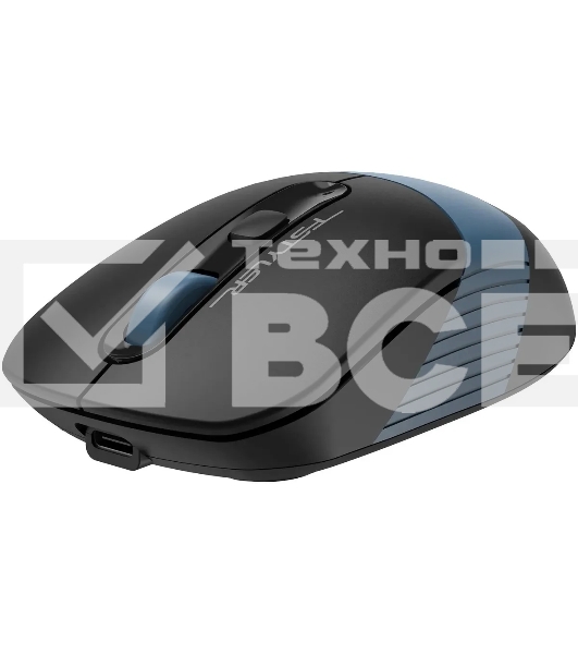Мышь беспроводная A4Tech Fstyler FG10CS Air черный/синий, 2000 dpi, радиоканал, USB, кнопки - 4
