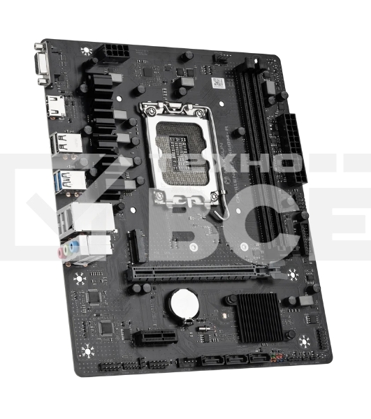 Материнская плата Maxsun Challenger H610M-R, LGA 1700, Intel H610, 2xDDR4, 3xSATA, 1xM.2, 1xPCIe 4.0 x16, 1xPCIe x1, 1xHDMI, 1xVGA, 1x 1Gb LAN, 2xUSB 3.2 Gen 1, 4xUSB 2.0, 3x3.5 мм, 5.1, mATX