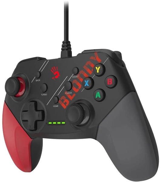 Геймпад A4Tech Bloody GP30 Sports черный/красный USB виброотдача обратная связь
