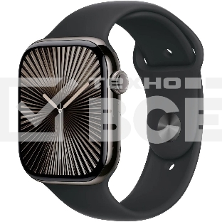 Смарт-часы Apple Watch S10 46mm Jet черный Aluminium Case/черный SB M/L  A2999 195949572432
