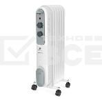 Масляный обогреватель Royal Clima ROR-P7-1500M (7 секций) белый, 1500 Вт, 20 м2, термостат, фото 1