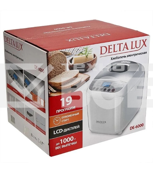 Хлебопечка DELTA LUX DE-6000 белая