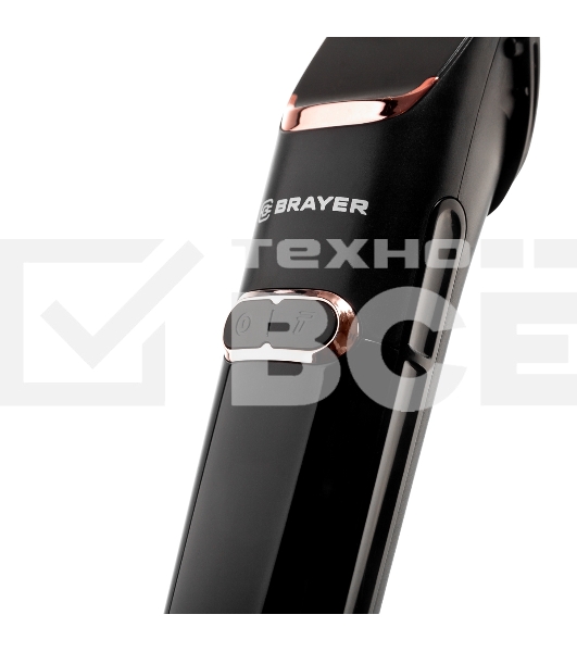 Машинка для стрижки BRAYER BR3401, LED-дисплей, 4 насад, турбо, титан. покр, регу. высоты лезвий