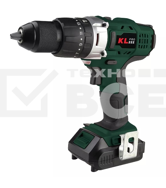 Профессиональный ударный шуруповерт Klpro KLDM18-50 (18В, Li-ion-2шт, 5.0А·ч, 40Нм, 2 скорости, подсветка, магнитная бита,З/У-4А,в кейсе)