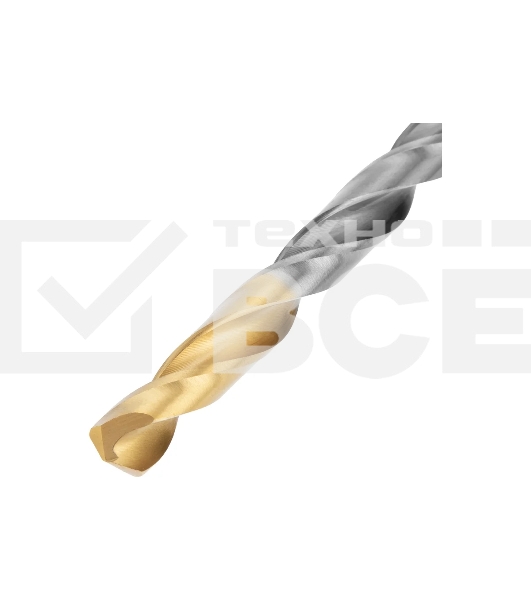 Набор сверл по металлу Denzel 2-8мм, Р6М5К8-TiN, Golden Tip, 6 шт 723004