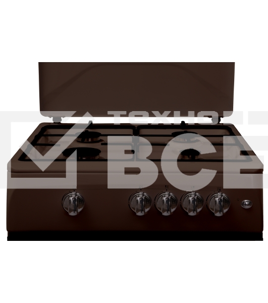 Плита газовая Renova SG6G-BR коричневый, конфорок 4 шт, духовка 70 л, 60 см x 85 см x 60 см