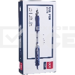 Набор ручек гелевых Deli Mate EQ10430-P автоматическая, прозрачный/синий, d=0.5мм, синие чернила, коробка картонная (12шт), фото 1