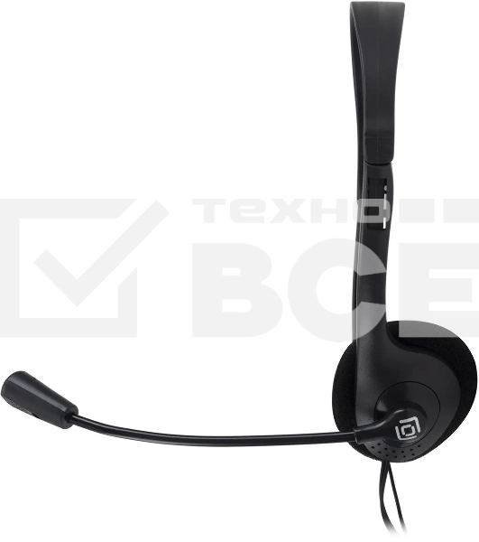 Гарнитура проводная Oklick HS-M143VB черный 1.8м накладные оголовье