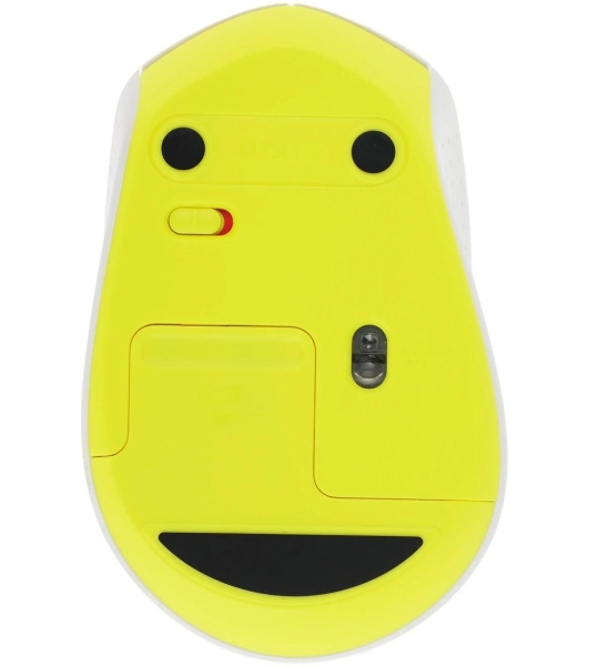 Мышь беспроводная Logitech M330 SILENT PLUS белый, 1000 dpi, радиоканал, USB, кнопки - 3