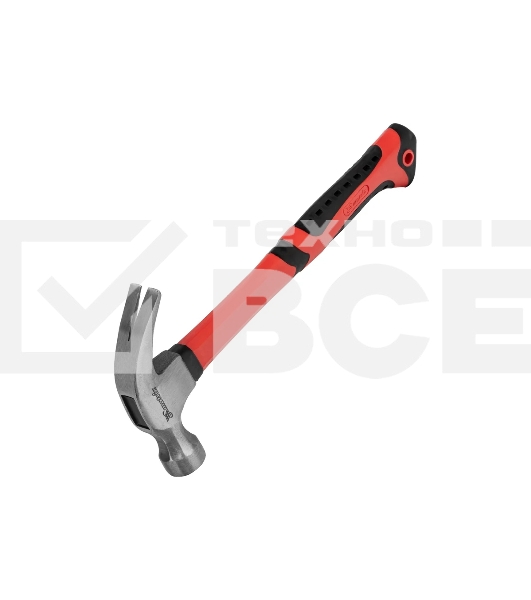 Молоток-гвоздодер Matrix 450 г, боек 27 мм, фибергласовая обрезиненная рукоятка