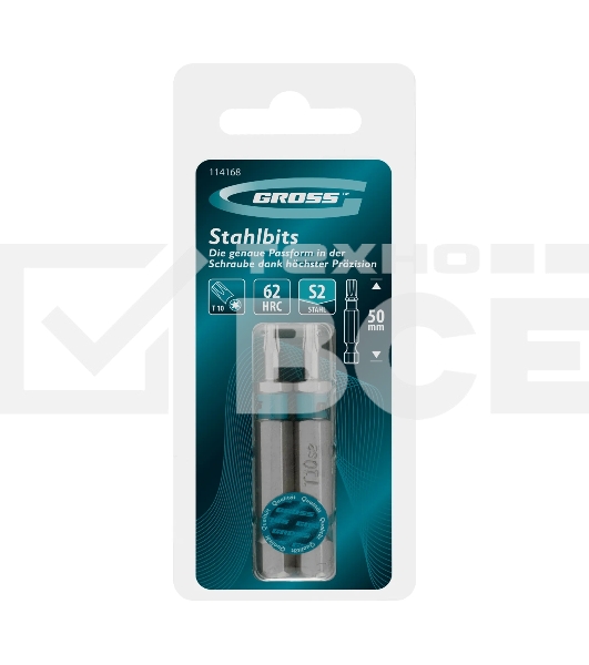Бита Gross Torx 10х50 мм, сталь S2, шестигр., 2 шт.