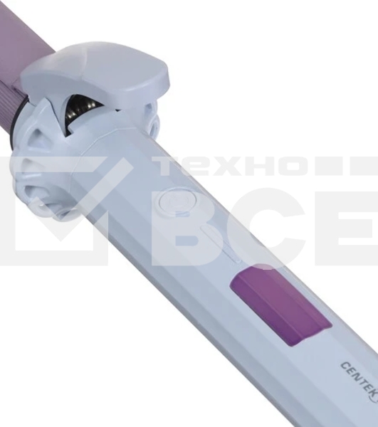 Щипцы для завивки волос Centek CT-2096 белый/сиреневый, 25 мм, 210 °C, 5 режимов