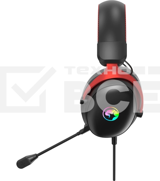 Гарнитура Marvo HG9076 Tactic X чёрный, проводная, USB, подсветка