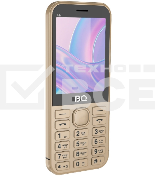 Мобильный телефон BQ 2843 Air золотистый