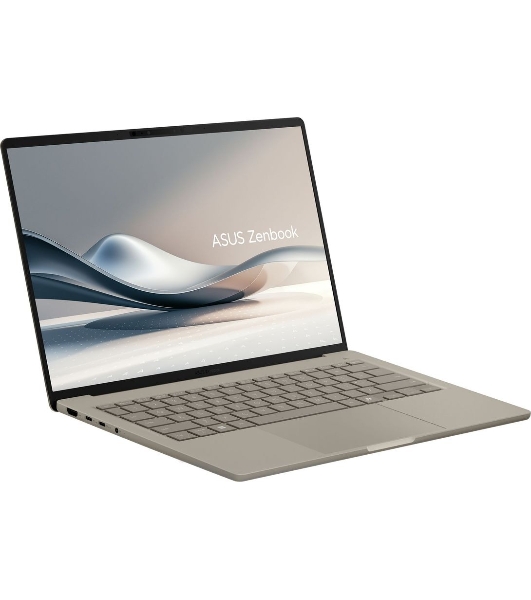 Ноутбук Asus Zenbook A14 UX3407QA-QD556W/14'/OLED/Qualcomm Snapdragon X X1-26-100/16Gb/512Gb SSD/Qualcomm Adreno/Windows 11 Home/бежевый/0.98kg